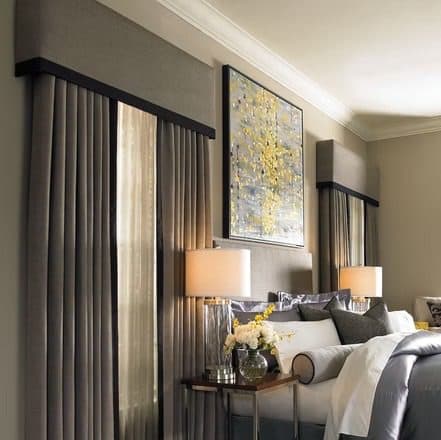 Classic drapery with hand-sewn pleats