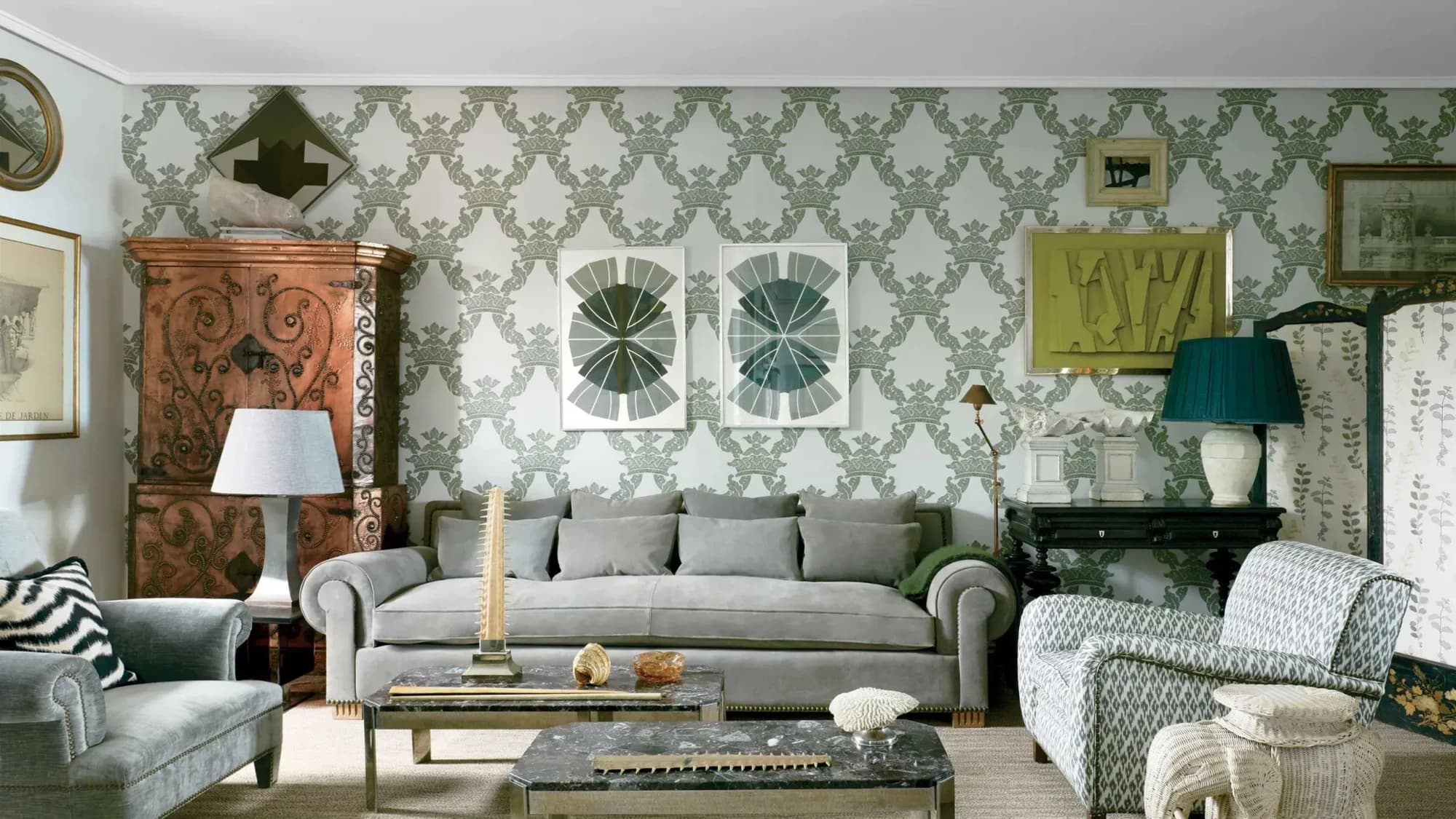 Residential upholstery in a South Florida living room